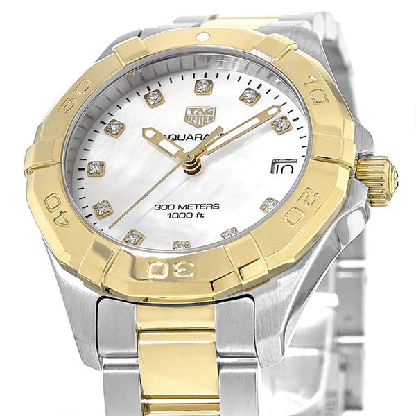 Shop Authentic Tag Heuer Aquaracer White Mother of Pearl Dial Watch for Women - WBD1322.BB0320 - Luxxuri