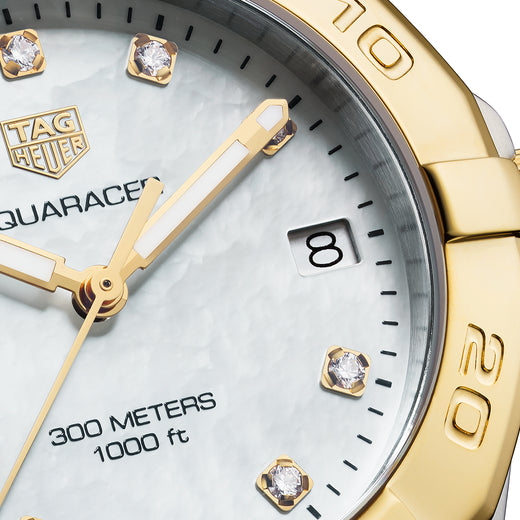 Shop Authentic Tag Heuer Aquaracer White Mother of Pearl Dial Watch for Women - WBD1322.BB0320 - Luxxuri