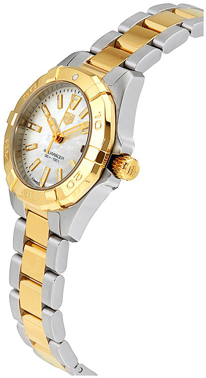 Shop Authentic Tag Heuer Aquaracer Mother of Pearl Dial Two Tone Steel Strap Watch for Men - WBD1420.BB0321 - Luxxuri