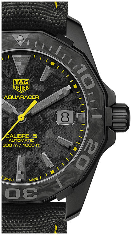 Shop Authentic Tag Heuer Aquaracer Carbon Dial Watch for Men - WBD218B.FC6446 - Luxxuri