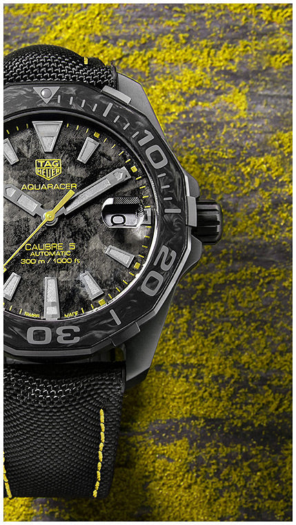 Shop Authentic Tag Heuer Aquaracer Carbon Dial Watch for Men - WBD218B.FC6446 - Luxxuri