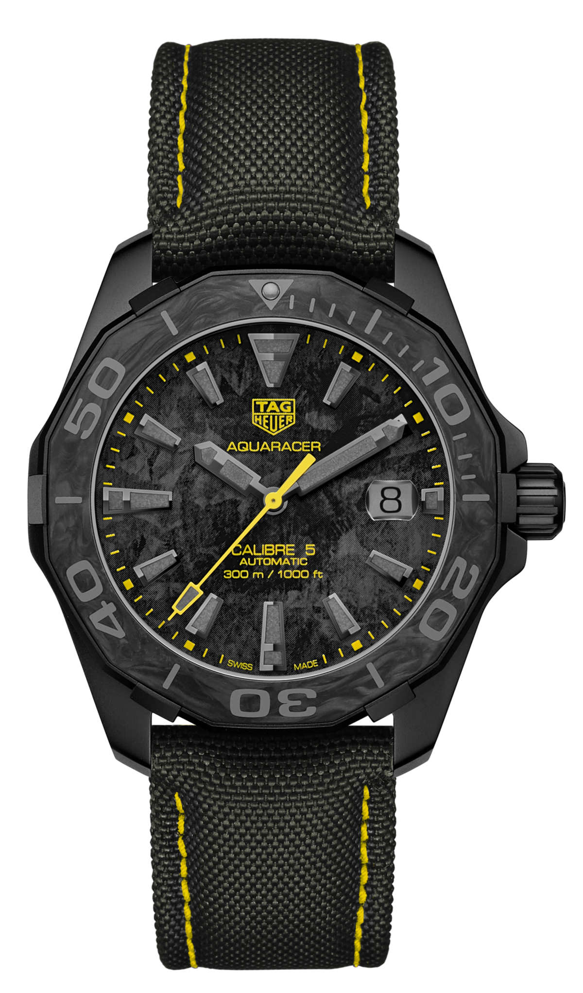 Shop Authentic Tag Heuer Aquaracer Carbon Dial Watch for Men - WBD218B.FC6446 - Luxxuri