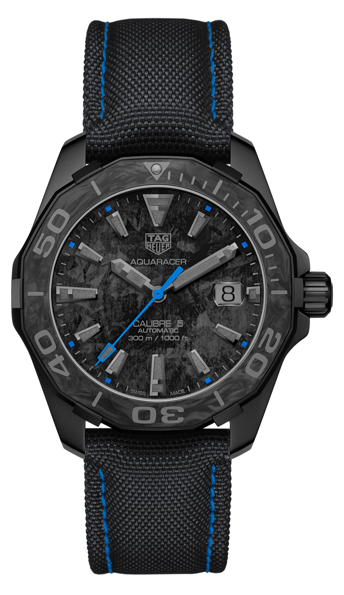 Shop Authentic Tag Heuer Aquaracer Carbon Dial Watch for Men - WBD218C.FC6447 - Luxxuri