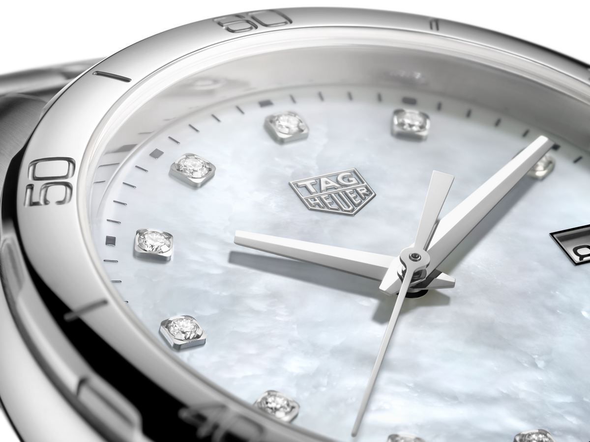 Shop Authentic Tag Heuer Formula 1 Diamonds Mother of Pearl White Dial Watch for Women - WBJ1319.BA0666 - Luxxuri