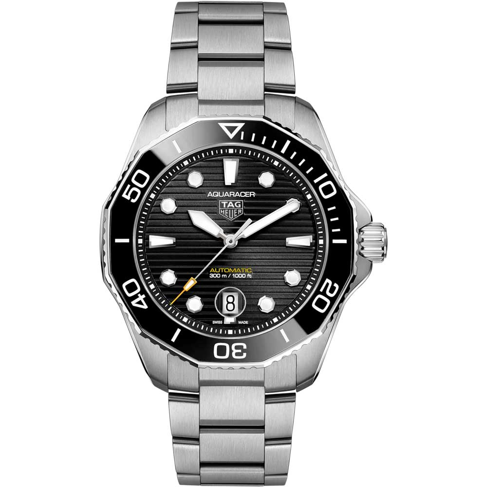 Shop Authentic Tag Heuer Aquaracer Professional 300 Automatic Black Dial Silver Steel Strap Watch for Men - WBP201A.BA0632 - Luxxuri