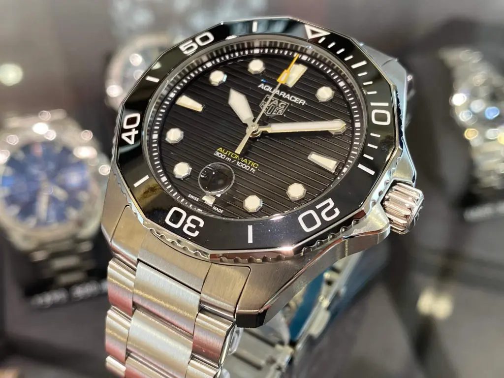Shop Authentic Tag Heuer Aquaracer Professional 300 Automatic Black Dial Silver Steel Strap Watch for Men - WBP201A.BA0632 - Luxxuri