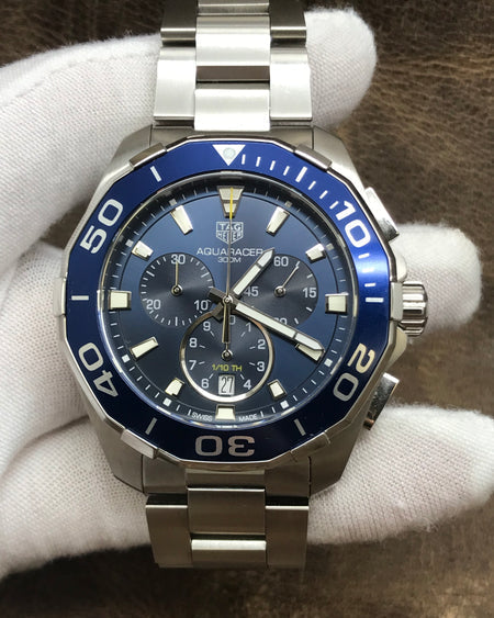 Shop Authentic Tag Heuer Aquaracer Blue Dial Watch for Men - CAY111B.BA0927 - Luxxuri
