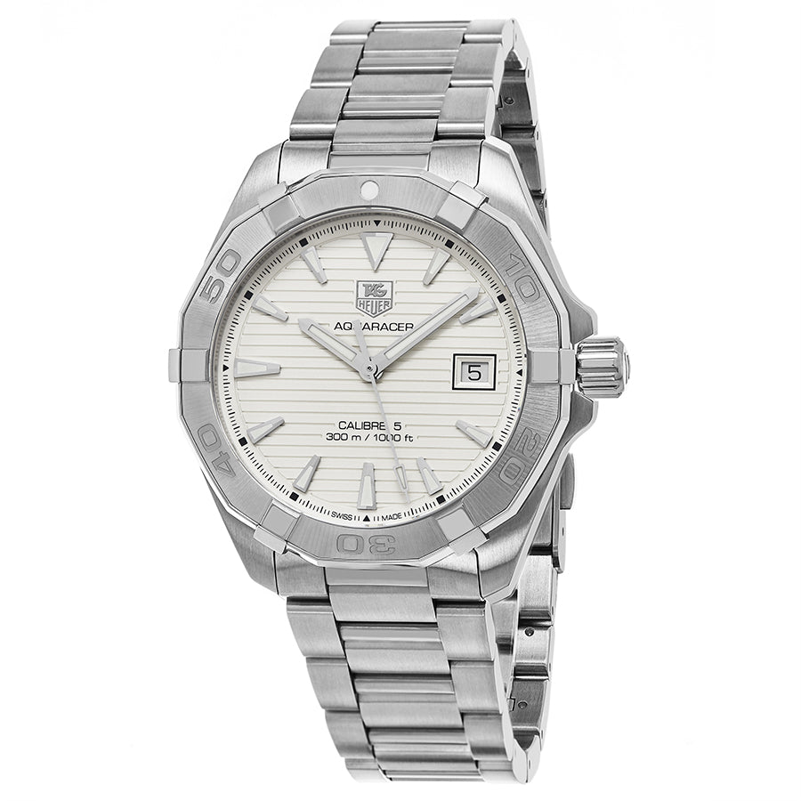 Shop Authentic Tag Heuer Aquaracer White Dial Watch for Men - WAY2111.BA0928 - Luxxuri