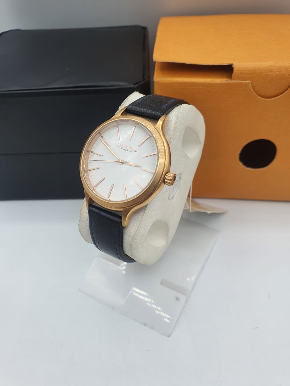 Shop Authentic Burberry The City Gold Dial Black Leather Strap Watch for Men - BU2353 - Luxxuri