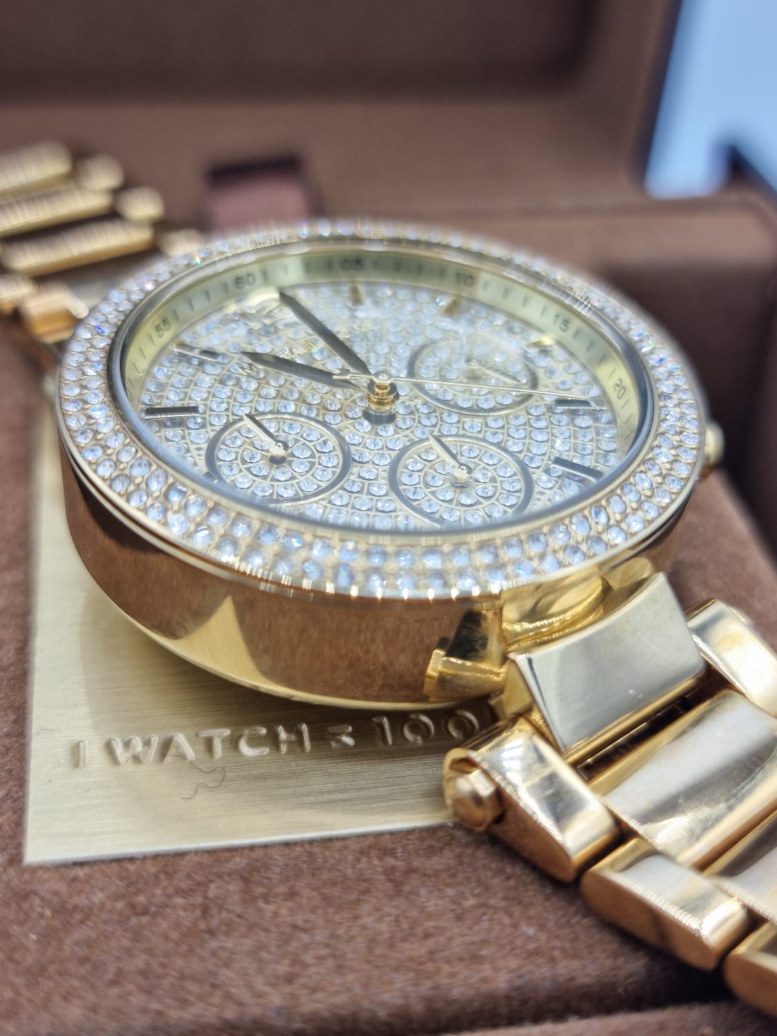 Shop Authentic Michael Kors Parker Gold Dial Gold Steel Strap Watch for Women - MK5856 - Luxxuri