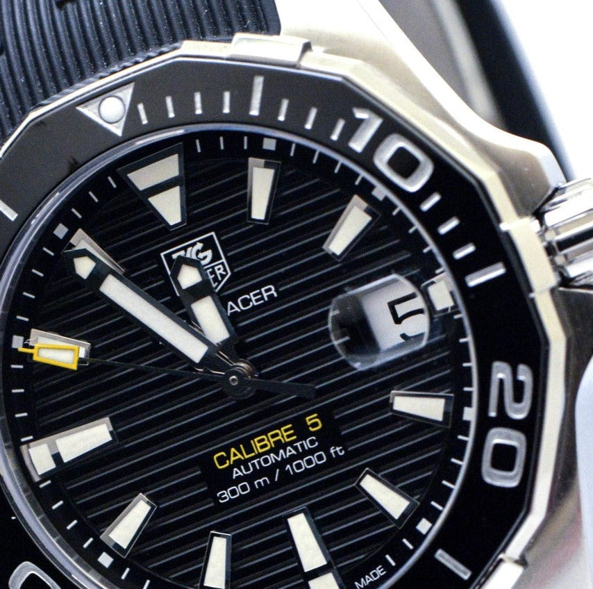 Shop Authentic Tag Heuer Aquaracer Black Dial Watch for Men - WAY211A.FT6151 - Luxxuri