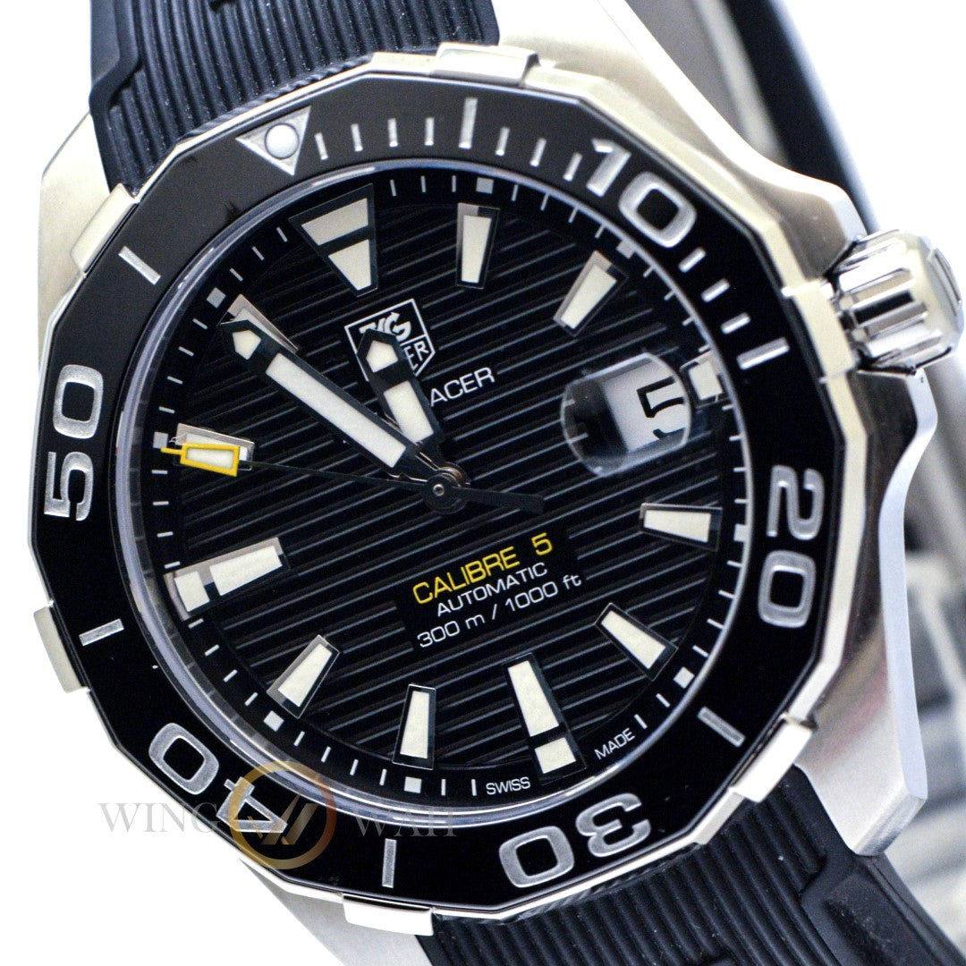 Shop Authentic Tag Heuer Aquaracer Black Dial Watch for Men - WAY211A.FT6151 - Luxxuri