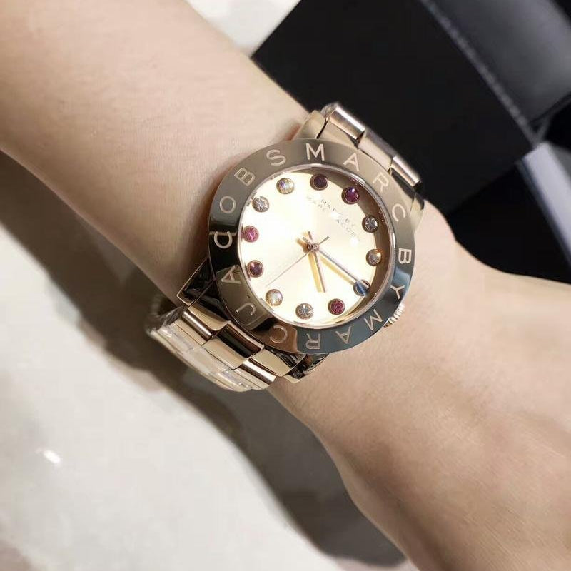 Shop Authentic Marc Jacobs Amy White Dial Silver Steel Strap Watch for Women - MBM3140 - Luxxuri