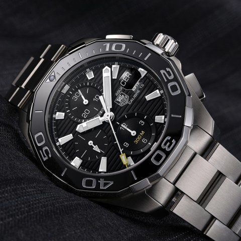 Shop Authentic Tag Heuer Aquaracer Black Dial Watch for Men - CAY211A.BA0927 - Luxxuri