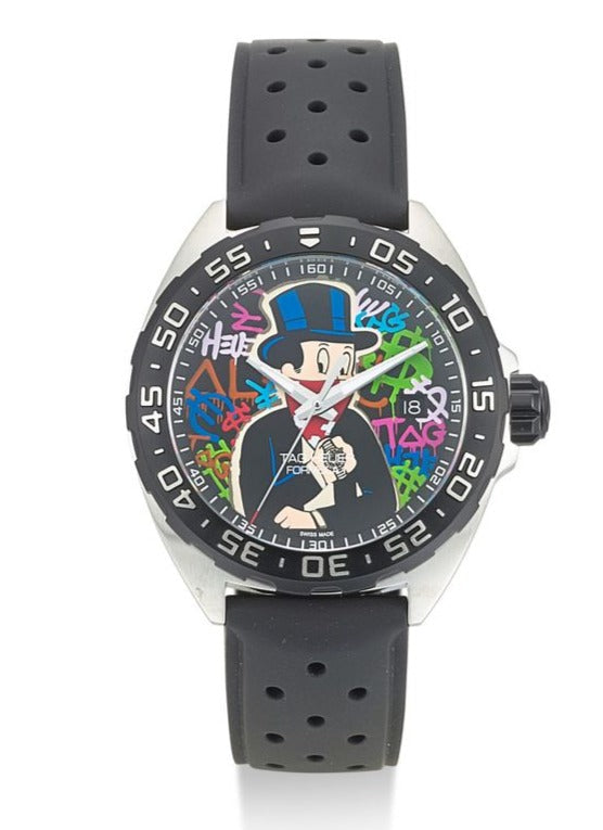 Shop Authentic Tag Heuer Formula 1 Alec Monopoly Special Edition Black Rubber Strap Watch for Men - WAZ1117.FT8023 - Luxxuri