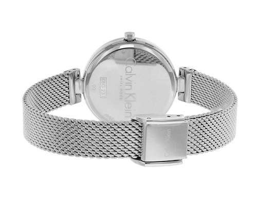 Shop Authentic Calvin Klein Authentic Mother of Pearl Dial Silver Mesh Bracelet Watch for Women - K8G2312E - Luxxuri