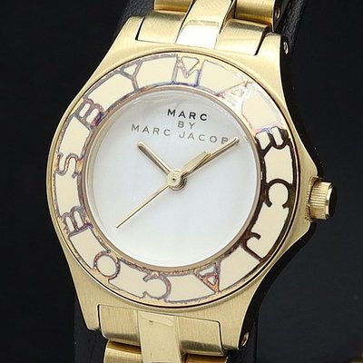 Shop Authentic Marc Jacobs Amy White Dial Gold Steel Strap Watch for Women - MBM3051 - Luxxuri