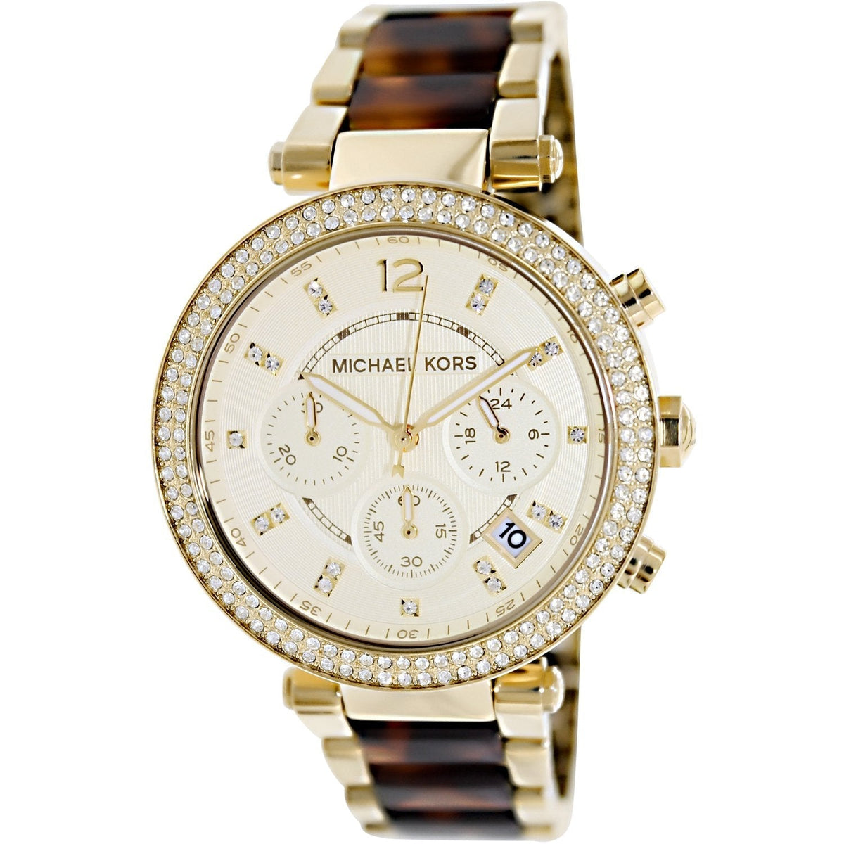 Shop Authentic Michael Kors Parker Gold Dial Two Tone Steel Strap Watch for Women - MK5688 - Luxxuri