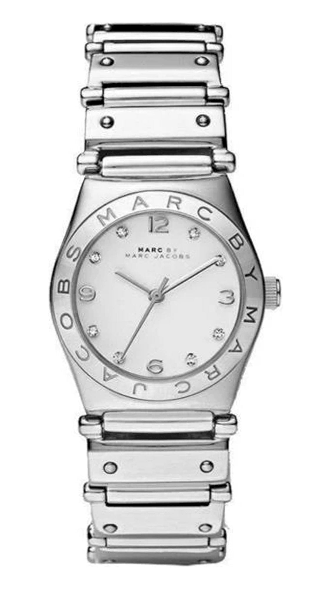 Shop Authentic Marc Jacobs White Dial Silver Steel Strap Watch for Women - MBM3052 - Luxxuri