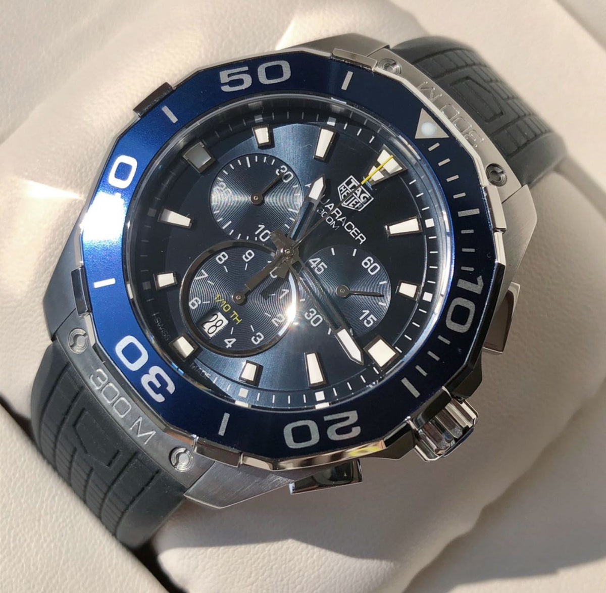 Shop Authentic Tag Heuer Aquaracer Blue Dial Watch for Men - CAY111B.FT6041 - Luxxuri