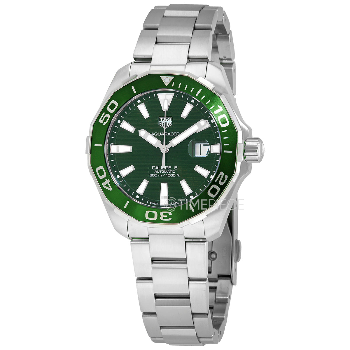 Shop Authentic Tag Heuer Aquaracer Green Dial Watch for Men - WAY201S.BA0927 - Luxxuri