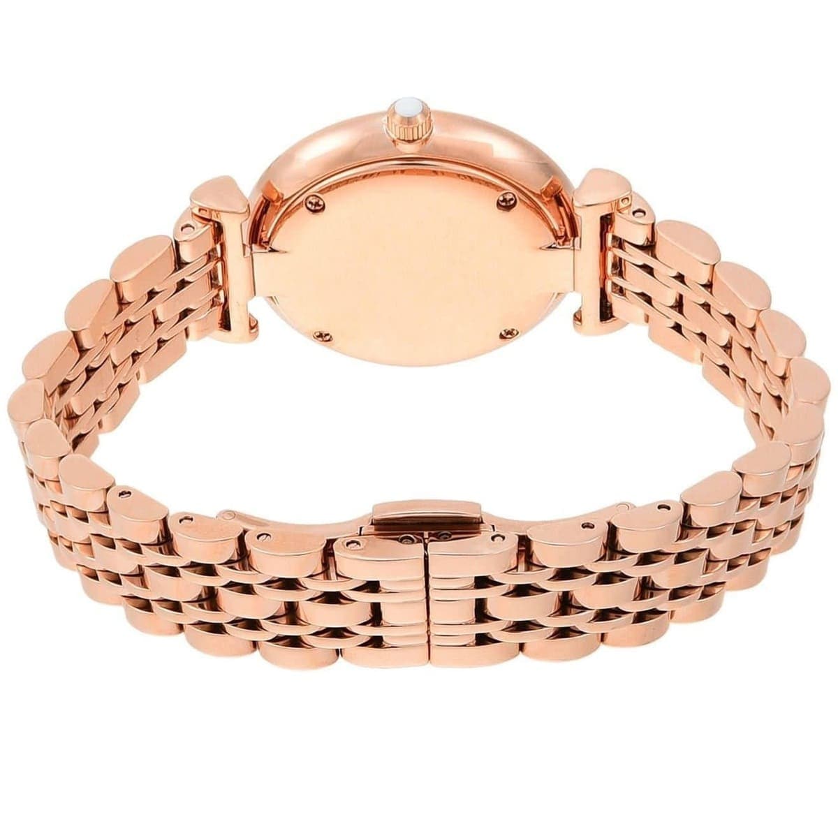 Shop Authentic Emporio Armani Mother of Pearl Dial Rose Gold Steel Strap Watch For Women - AR11110 - Luxxuri