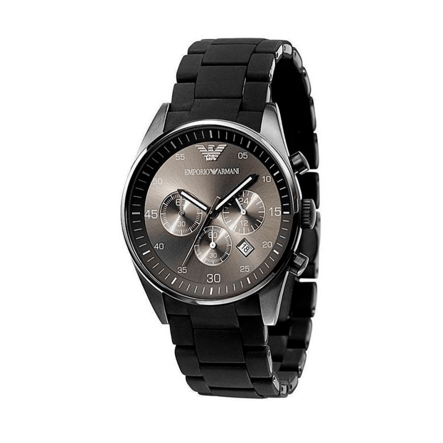 Shop Authentic Emporio Armani Sportivo Chronograph Black Dial Black Stainless Steel Watch For Men - AR5889 - Luxxuri