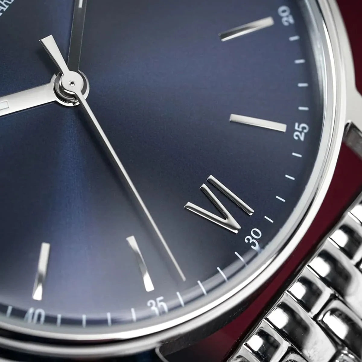 Shop Authentic Emporio Armani Kappa Quartz Blue Dial Silver Steel Strap Watch For Men - AR80010 - Luxxuri