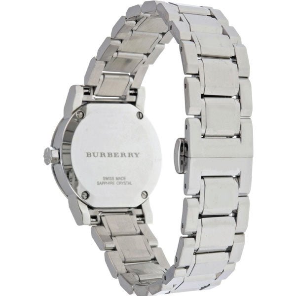Shop Authentic Burberry The City Silver Diamonds Dial Silver Steel Strap Watch for Women - BU9230 - Luxxuri