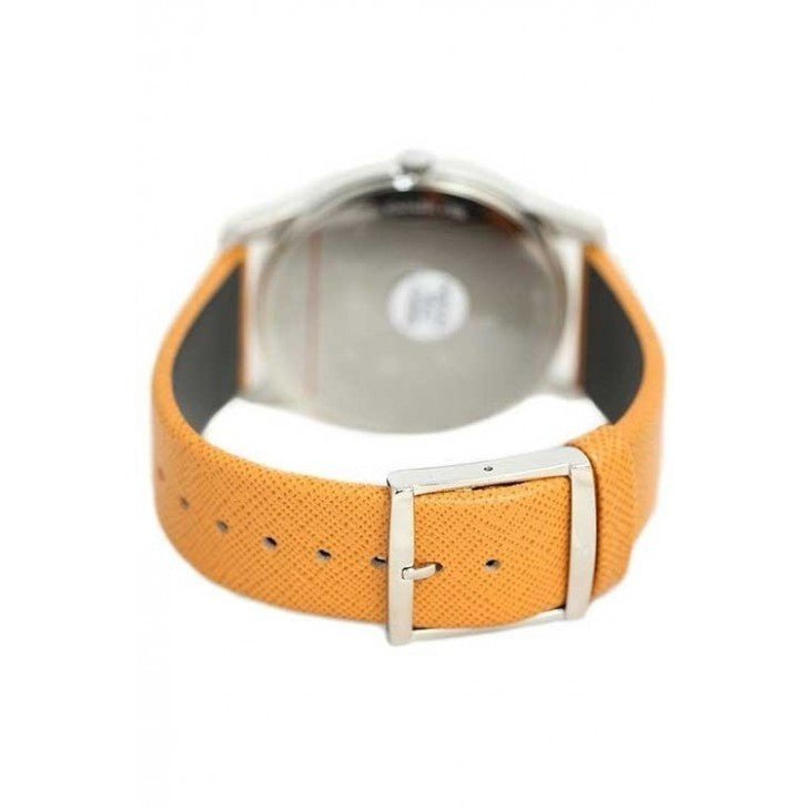 Shop Authentic Calvin Klein City Silver Dial Light Brown Leather Strap Watch For Women- K2G23120 - Luxxuri