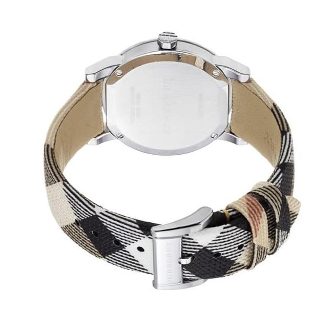 Shop Authentic Burberry The City Silver Dial Brown Leather Strap Watch for Women - BU9025 - Luxxuri