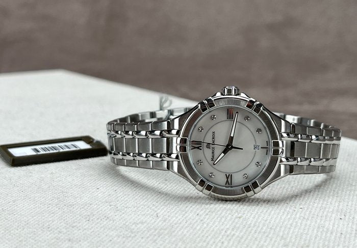 Shop Authentic Maurice Lacroix Aikon White Mother of Pearl Dial Silver Steel Strap Watch for Women - AI1004-SS002-170-1 - Luxxuri