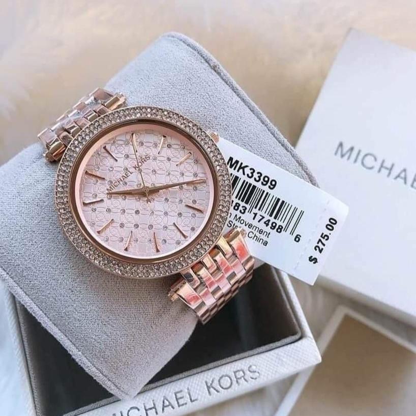 Shop Authentic Michael Kors Nia Quartz Gold Dial Gold Steel Strap Watch For Women - MK3989 - Luxxuri