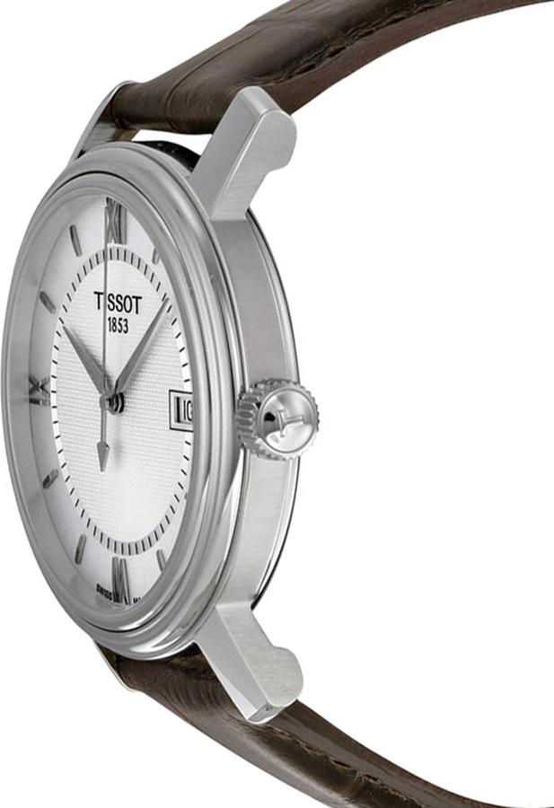 Shop Authentic Tissot T Classic Bridgeport Silver Dial Brown Leather Strap Watch For Men - T097.410.16.038.00 - Luxxuri