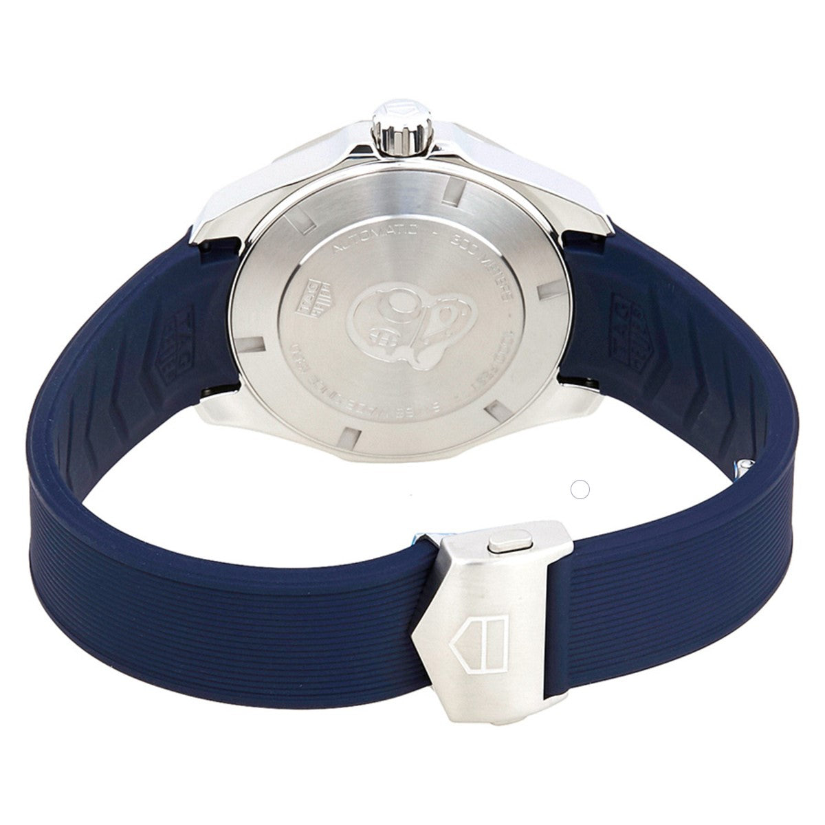 Shop Authentic Tag Heuer Aquaracer Calibre 5 Automatic Blue Dial Blue Rubber Strap Watch for Men - WAY201B.FT6150 - Luxxuri