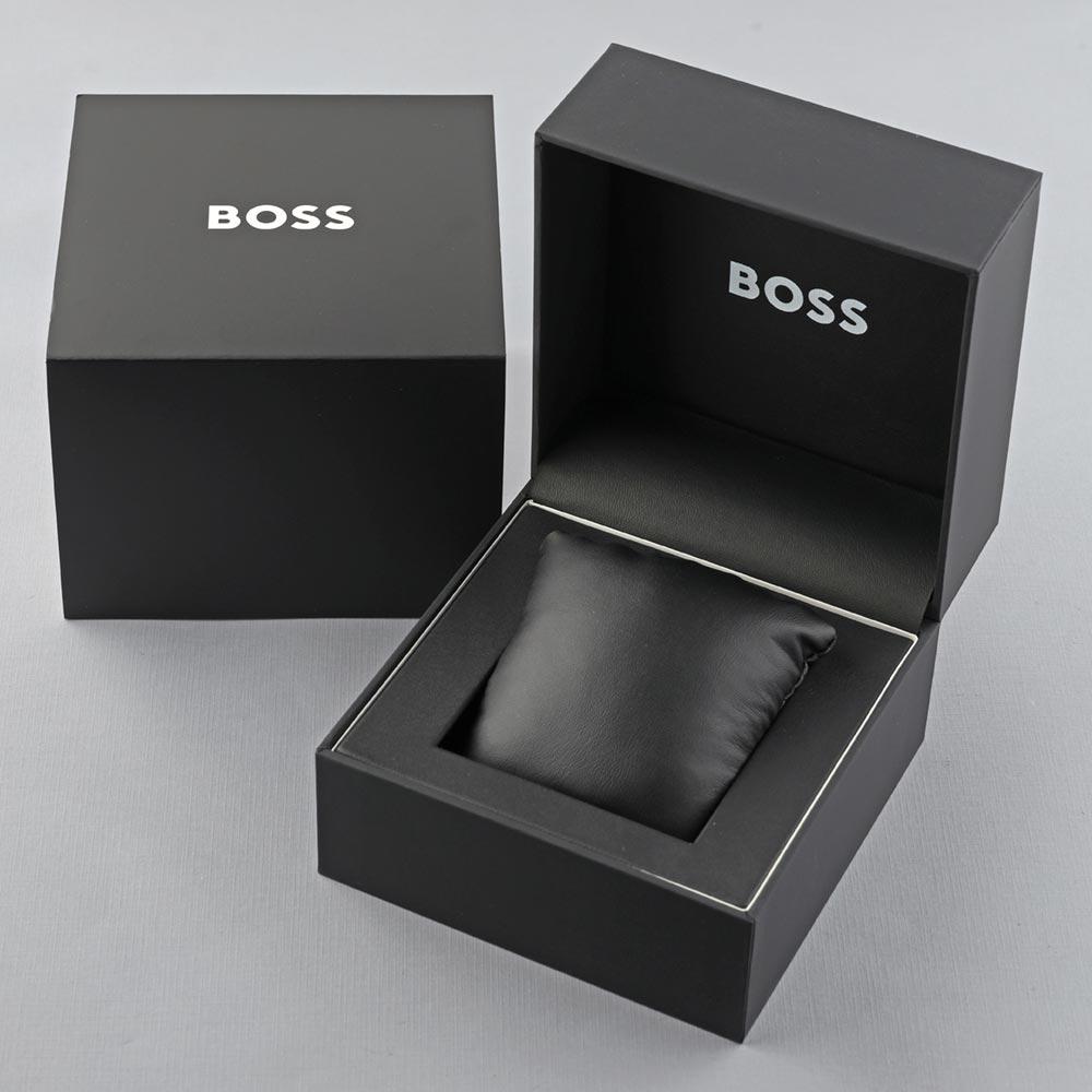 Shop Authentic Hugo Boss Cloud Chronograph Black Dial Black Steel Strap Watch For Men - 1514016 - Luxxuri