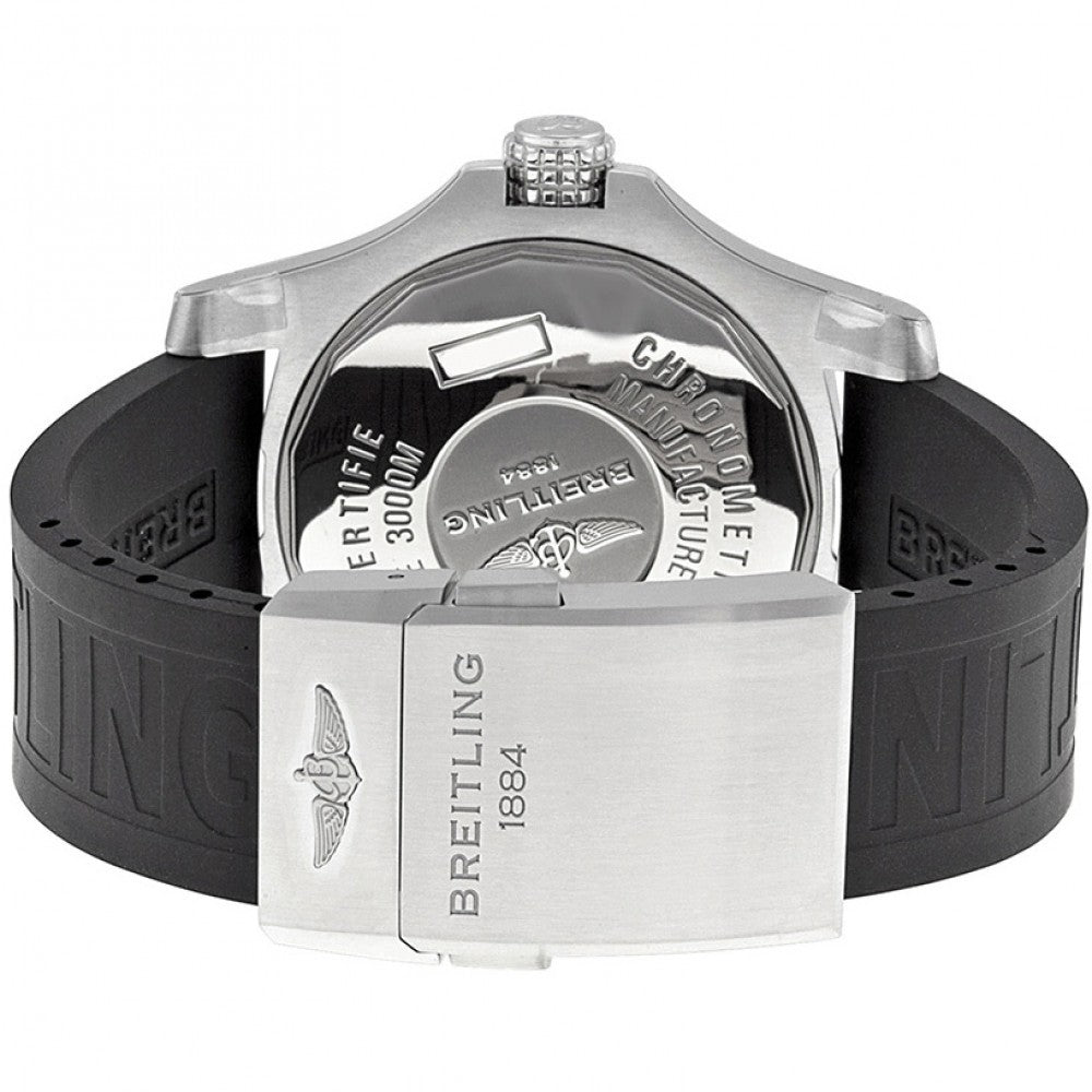 Breitling Avenger II Seawolf Stainless Steel 45mm Black Rubber Strap Mens Watch - A1733110/BC31/153S