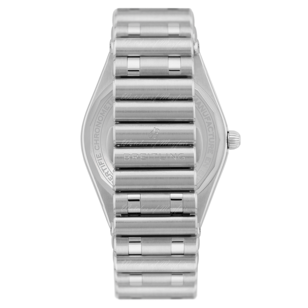 Breitling Chronomat Automatic 36 Diamonds Green Dial Two Tone Steel Strap Watch for Women - A10380591L1A1