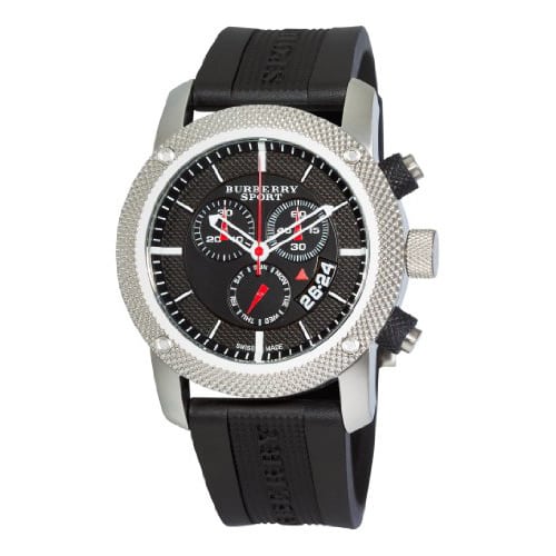 Shop Authentic Burberry Endurance Sport Chronograph Black Dial Black Rubber Strap Watch for Men - BU7700 - Luxxuri