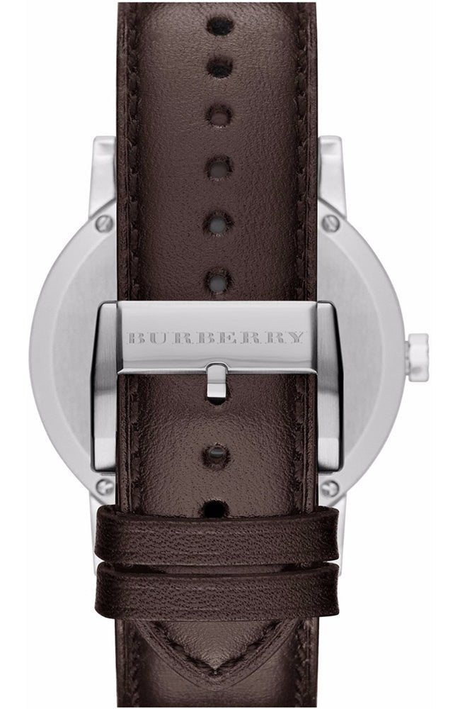 Shop Authentic Burberry The City Gold Dial Brown Leather Strap Watch for Men - BU9011 - Luxxuri