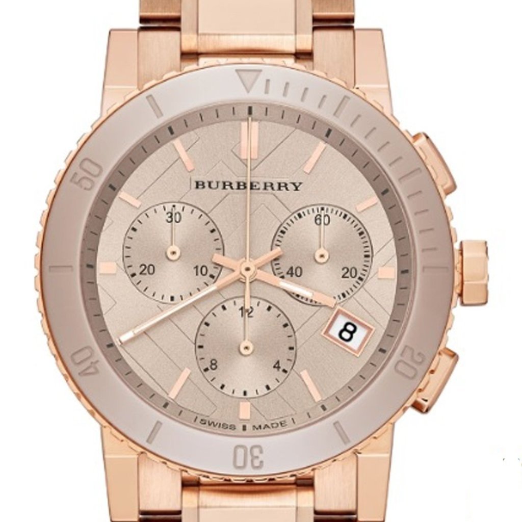 Shop Authentic Burberry The City Rose Gold Dial Rose Gold Steel Strap Watch for Women - BU9703 - Luxxuri