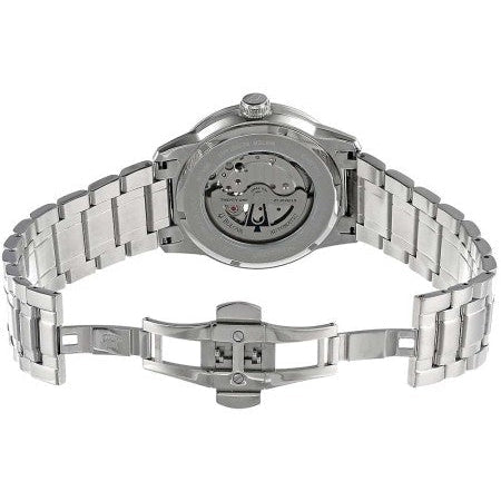 Shop Authentic Bulova BVA Series Dual Aperture Silver Dial Silver Steel Strap Watch for Men - 96A118 - Luxxuri