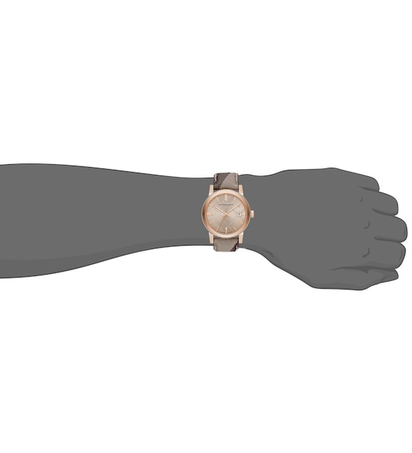 Shop Authentic Burberry The City Rose Gold Dial Brown Leather Strap Watch for Women - BU9040 - Luxxuri