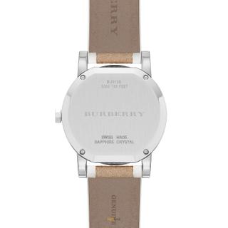 Shop Authentic Burberry The City Silver Dial Brown Leather Strap Watch for Women - BU9136 - Luxxuri