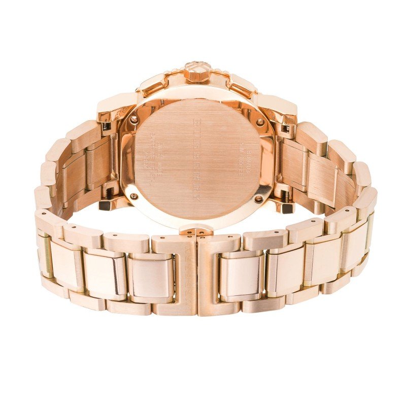 Shop Authentic Burberry The City Rose Gold Dial Rose Gold Steel Strap Watch for Women - BU9703 - Luxxuri