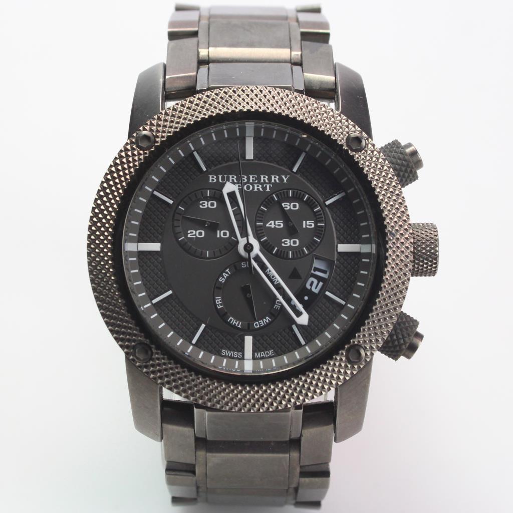 Shop Authentic Burberry Chrono Sport Brown Dial Brown Steel Strap Watch for Men - BU7716 - Luxxuri
