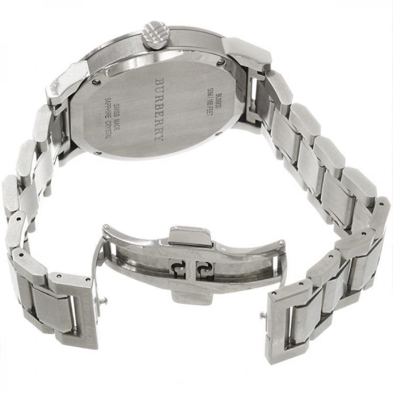 Shop Authentic Burberry The City Silver Dial Silver Steel Strap Watch for Men - BU9900 - Luxxuri