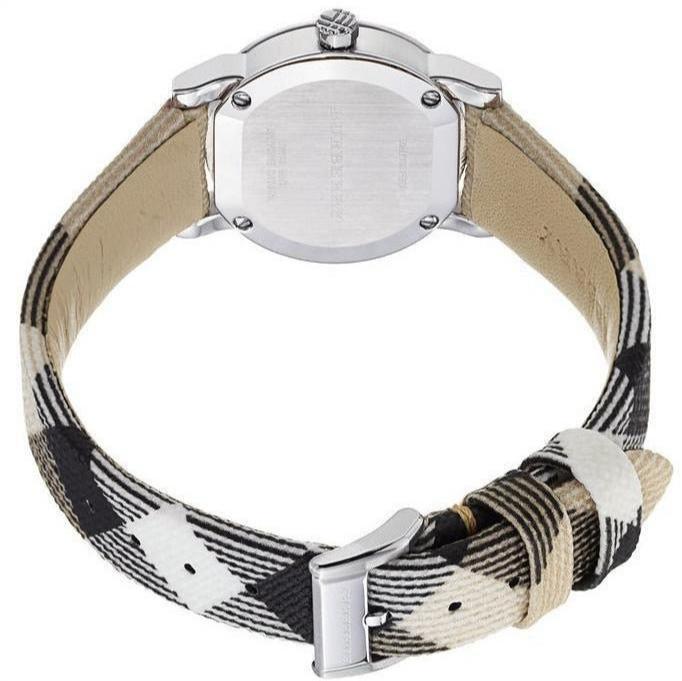 Shop Authentic Burberry The City Nova Silver Dial Brown Leather Strap Watch for Women - BU9212 - Luxxuri