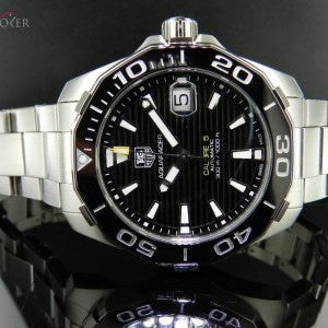 Shop Authentic Tag Heuer Aquaracer Black Dial Watch for Men - WAY211A.BA0928 - Luxxuri
