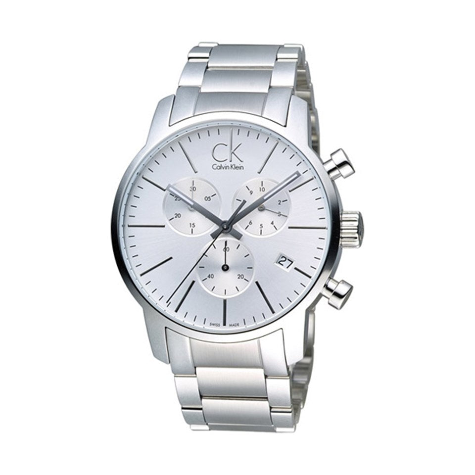 Shop Authentic Calvin Klein City White Dial Silver Steel Strap Watch for Men - K2G27146 - Luxxuri